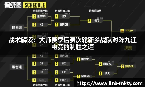 战术解读：大师赛季后赛次轮新乡战队对阵九江电竞的制胜之道